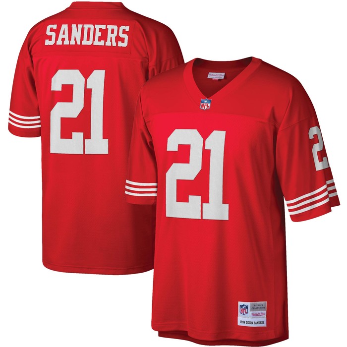 Deion Sanders San Francisco 49ers Mitchell & Ness Legacy Replica Jersey - Scarlet Nfl