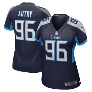 Denico Autry Tennessee Titans Womens Game Jersey - Navy Nfl