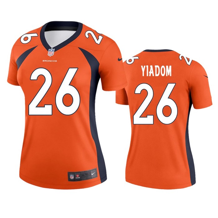 Denver Broncos #26 Isaac Yiadom Orange Legend Jersey