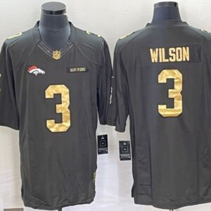 Denver Broncos #3 Russell Wilson Jersey - Black - Cocomos