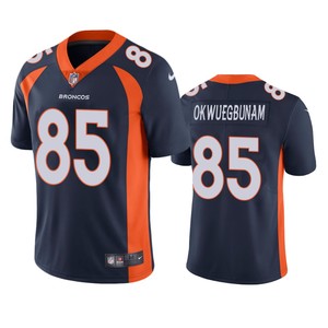 Denver Broncos Albert Okwuegbunam Navy Vapor Untouchable Limited Jersey