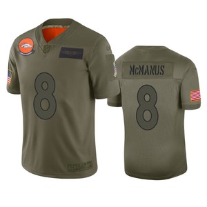 Denver Broncos Brandon Mcmanus Camo 2019 Salute To Service Limited Jersey