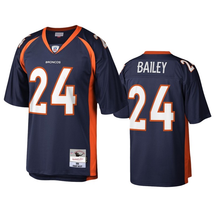 Denver Broncos Champ Bailey Navy Legacy Replica Jersey - Cocomos