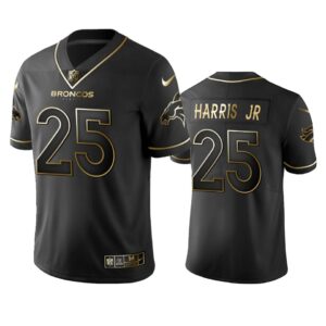 Denver Broncos Chris Harris Jr Black Golden Edition 2019 Vapor Untouchable Limited Jersey - Mens - Cocomos