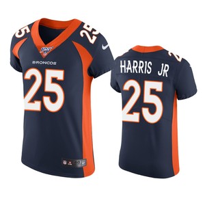 Denver Broncos Chris Harris Jr Navy 100th Season Vapor Elite Jersey