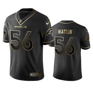 Denver Broncos Dekoda Watson Black 2019 Vapor Limited Golden Edition Jersey