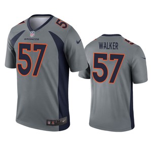 Denver Broncos Demarcus Walker Gray Inverted Legend Jersey