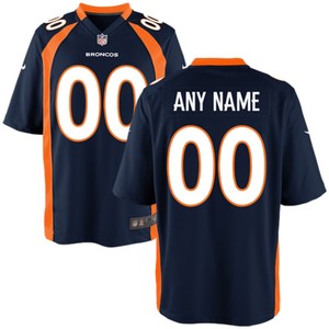 Denver Broncos Nike Customized Alternate Game Jersey - Navy Blue