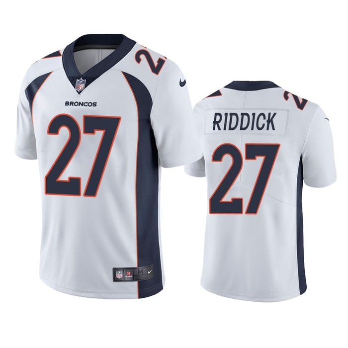 Denver Broncos Theo Riddick White Vapor Limited Jersey