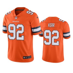 Denver Broncos Zach Kerr Orange Nike Color Rush Limited Jersey