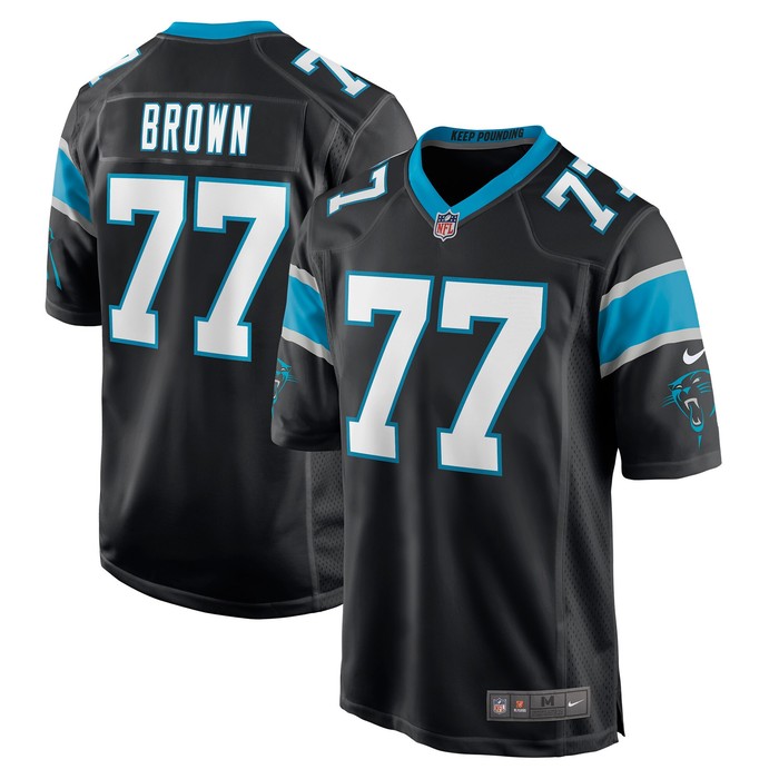 Deonte Brown Carolina Panthers Game Player Jersey - Black Nfl