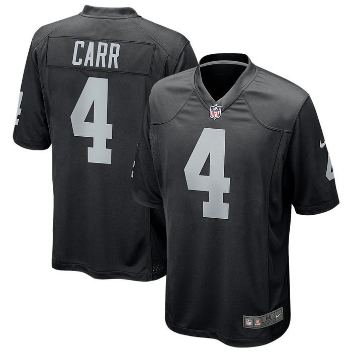 Derek Carr Las Vegas Raiders Game Jersey - Black Nfl