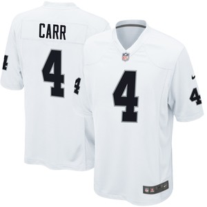 Derek Carr Las Vegas Raiders Game Jersey - White Nfl - Cocomos