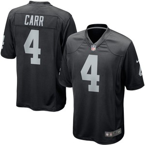 Derek Carr Las Vegas Raiders Game Player Jersey Black Nfl