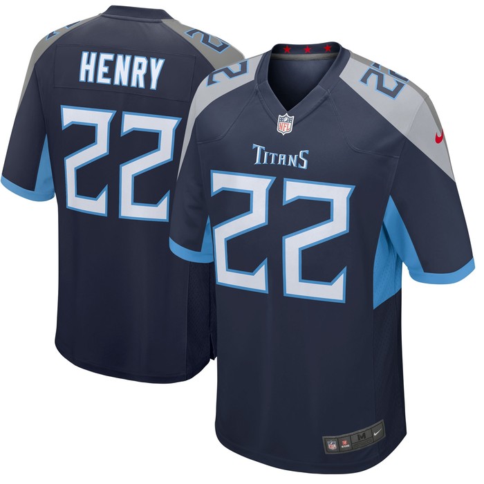 Derrick Henry Tennessee Titans Game Player Jersey Navy Nfl