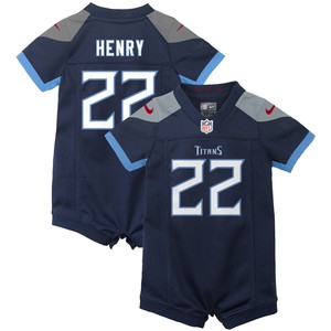 Derrick Henry Tennessee Titans Newborn & Infant Game Romper Jersey - Navy Nfl