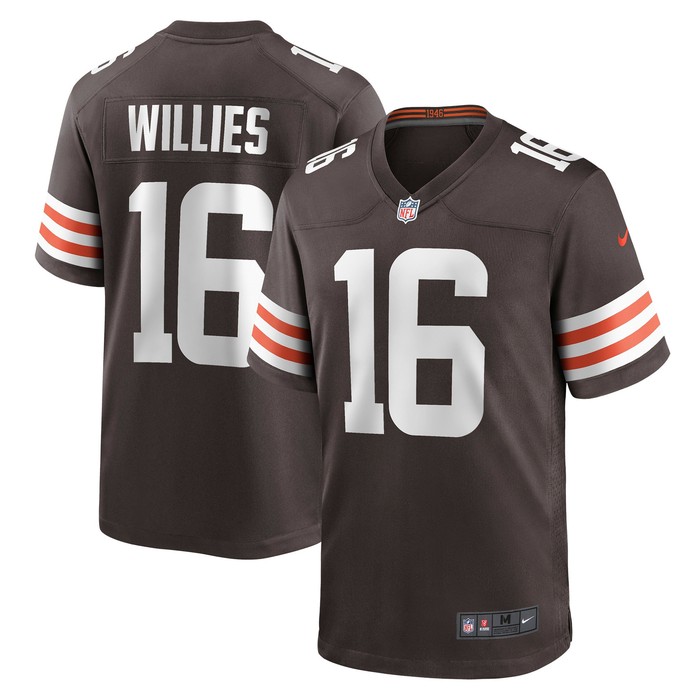 Derrick Willies Cleveland Browns Game Jersey - Brown Nfl