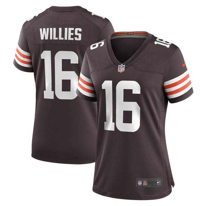 Derrick Willies Cleveland Browns Womens Game Jersey - Brown Nfl