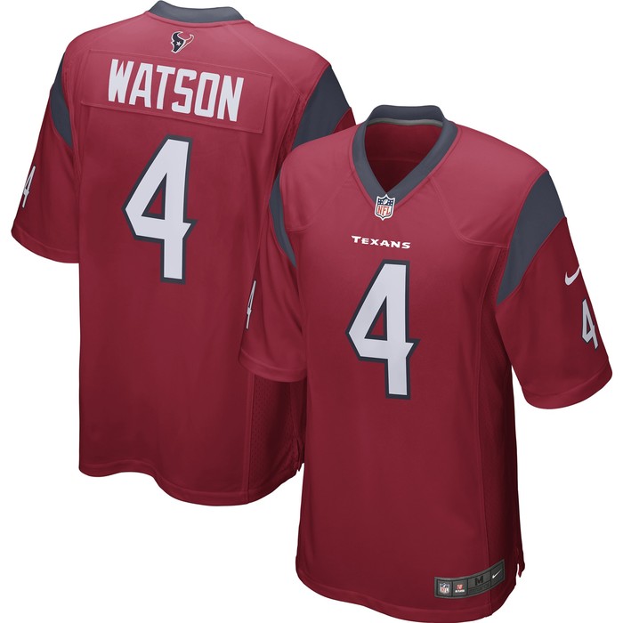 Deshaun Watson Houston Texans Player Game Jersey Red Nfl