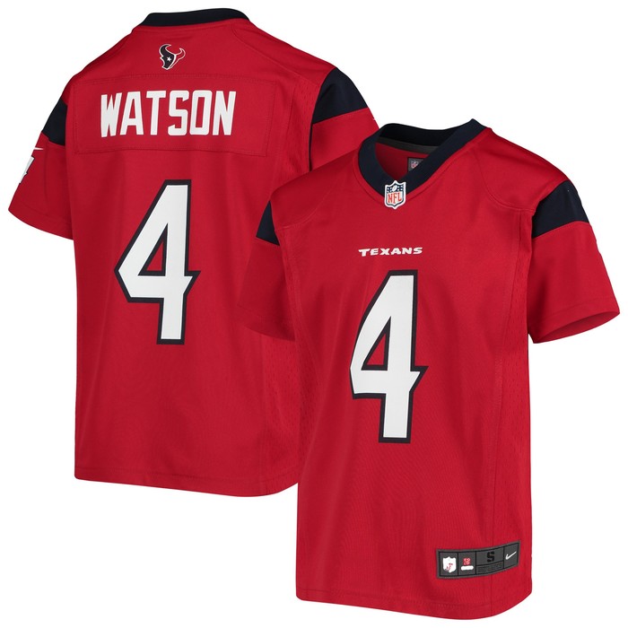 Deshaun Watson Houston Texans Player Game Jersey - Red Nfl - Cocomos