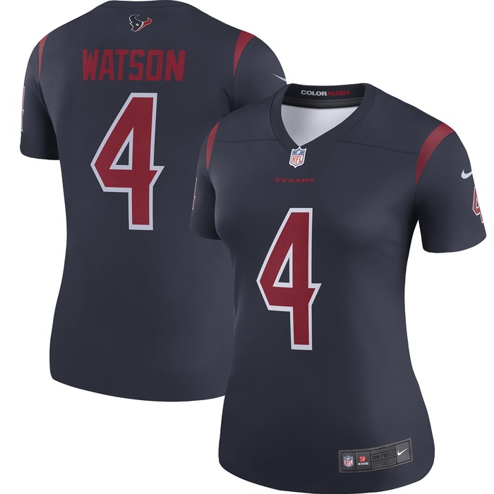 Deshaun Watson Houston Texans Womens Color Rush Legend Jersey - Navy Nfl