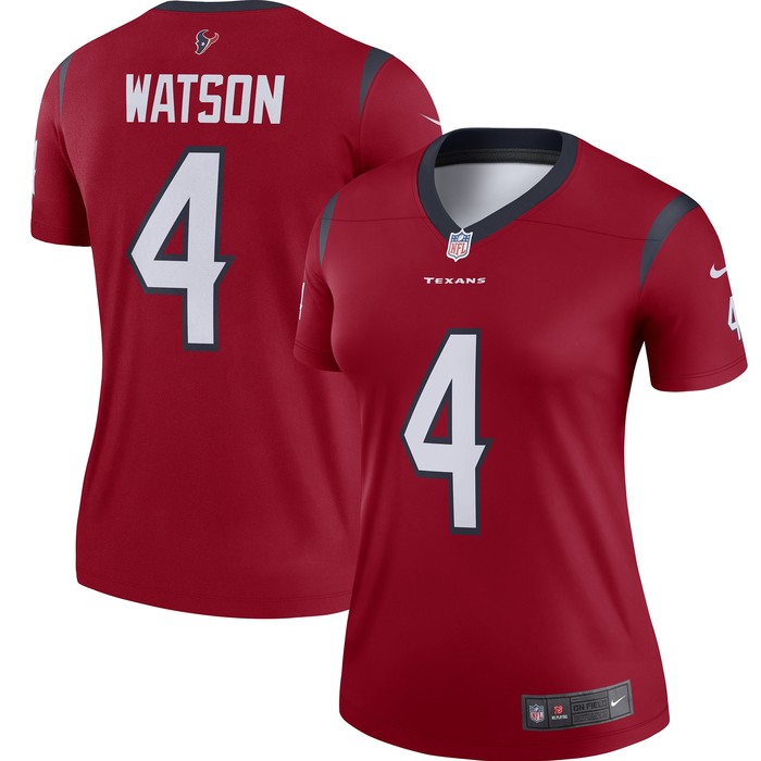 Deshaun Watson Houston Texans Womens Legend Player Jersey - Red Nfl