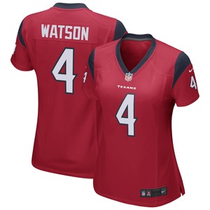 Deshaun Watson Houston Texans Womens Team Color Game Jersey - Red Nfl