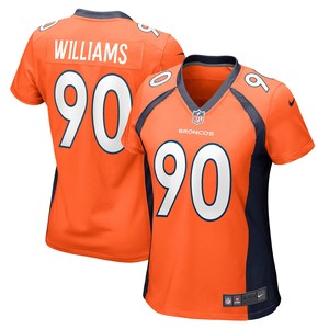 Deshawn Williams Denver Broncos Womens Game Jersey - Orange Nfl