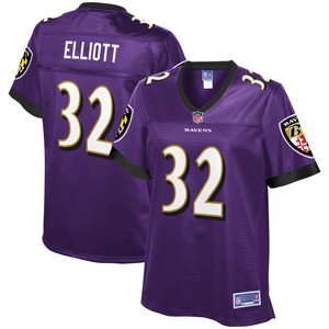 Deshon Elliott Baltimore Ravens Nfl Pro Line Womens Primary Player Jersey - Purple