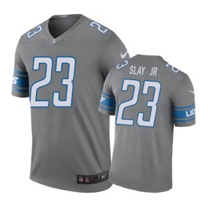 Detroit Lions #23 Darius Slay Nike Color Rush Steel Jersey - Cocomos