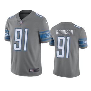 Detroit Lions Ashawn Robinson Gray Nike Color Rush Limited Jersey