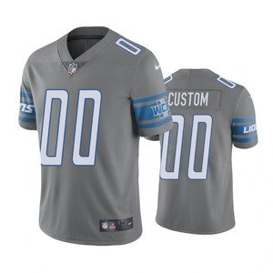 Detroit Lions Custom Steel Nike Color Rush Limited Jersey