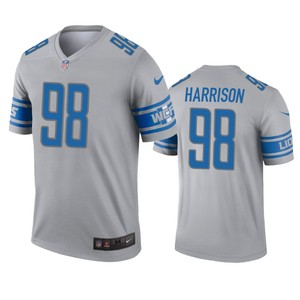 Detroit Lions Damon Harrison Gray Inverted Legend Jersey