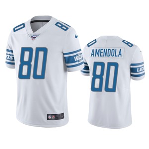 Detroit Lions Danny Amendola White 100th Season Vapor Limited Jersey