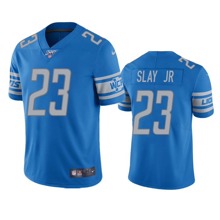 Detroit Lions Darius Slay Light Blue 100th Season Vapor Limited Jersey - Cocomos