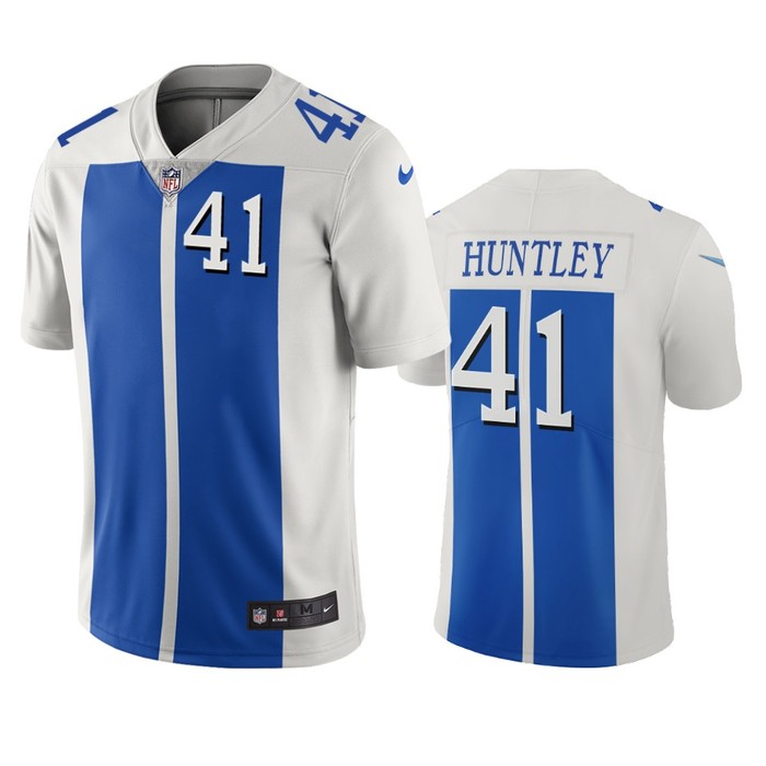 Detroit Lions Jason Huntley White Blue City Edition Vapor Limited Jersey