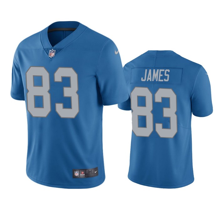 Detroit Lions Jesse James Blue Vapor Limited Jersey