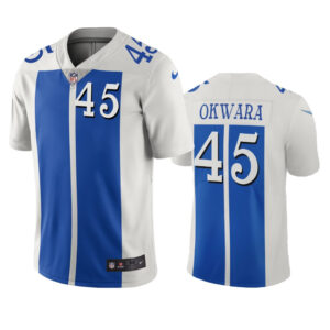 Detroit Lions Julian Okwara White Blue City Edition Vapor Limited Jersey - Cocomos