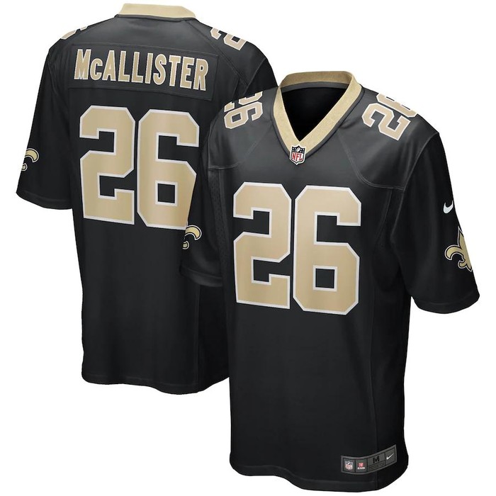 Deuce Mcallister New Orleans Saints Nike Game Retired Player Jersey - Black - Cocomos