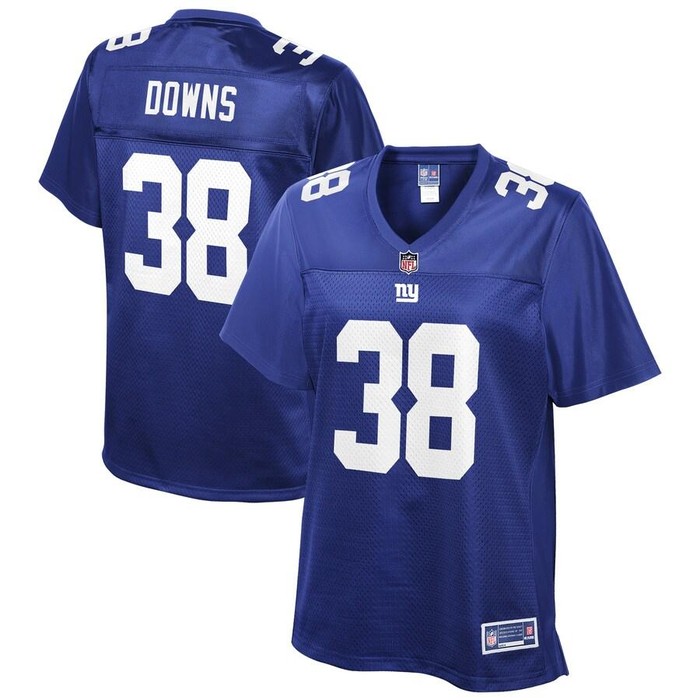 Devante Downs New York Giants Nfl Pro Line Womens Player Jersey - Royal