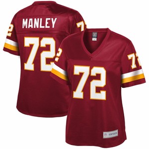 Dexter Manley Washington Redskins Nfl Pro Line Womens Retired Player Jersey - Maroon