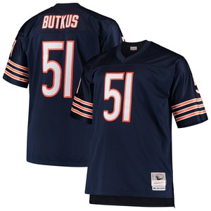 Dick Butkus Chicago Bears Mitchell & Ness Big & Tall 1966 Retired Player Replica Jersey - Navy Nfl