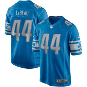 Dick Lebeau Detroit Lions Game Retired Player Jersey - Blue Nfl