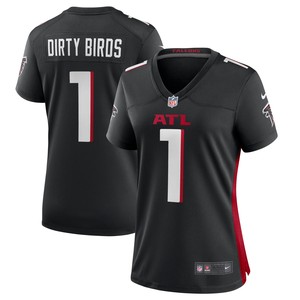 Dirty Birds Atlanta Falcons Womens Game Jersey - Black Nfl