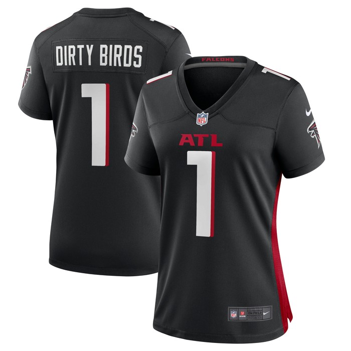 Dirty Birds Atlanta Falcons Womens Game Jersey - Black Nfl