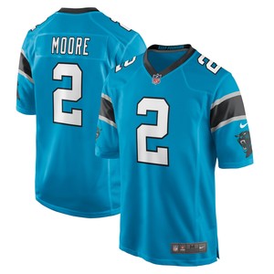 D.j. Moore Carolina Panthers Game Jersey - Blue Nfl