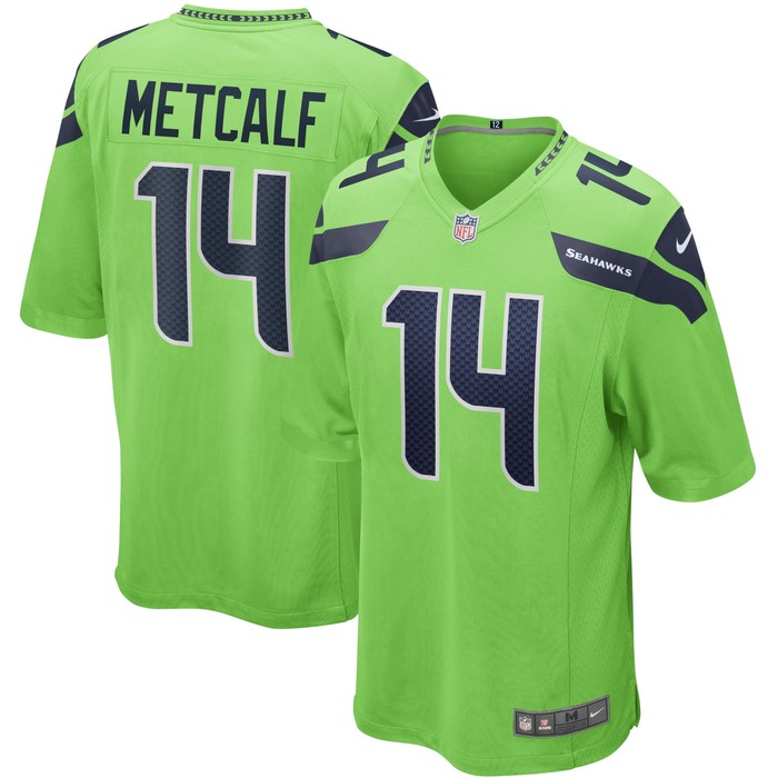 Dk Metcalf Seattle Seahawks Game Jersey - Neon Green Nfl