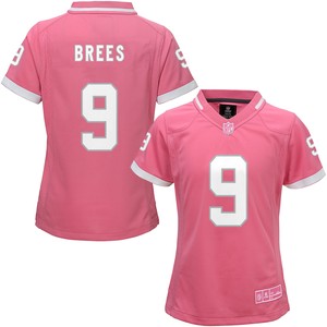 Drew Brees New Orleans Saints Girls Bubble Gum Jersey - Pink Nfl