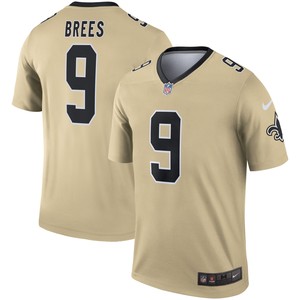 Drew Brees New Orleans Saints Inverted Legend Jersey - Gold Nfl