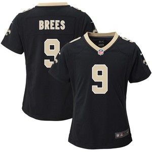 Drew Brees New Orleans Saints Nike Girls Youth Game Jersey - Black